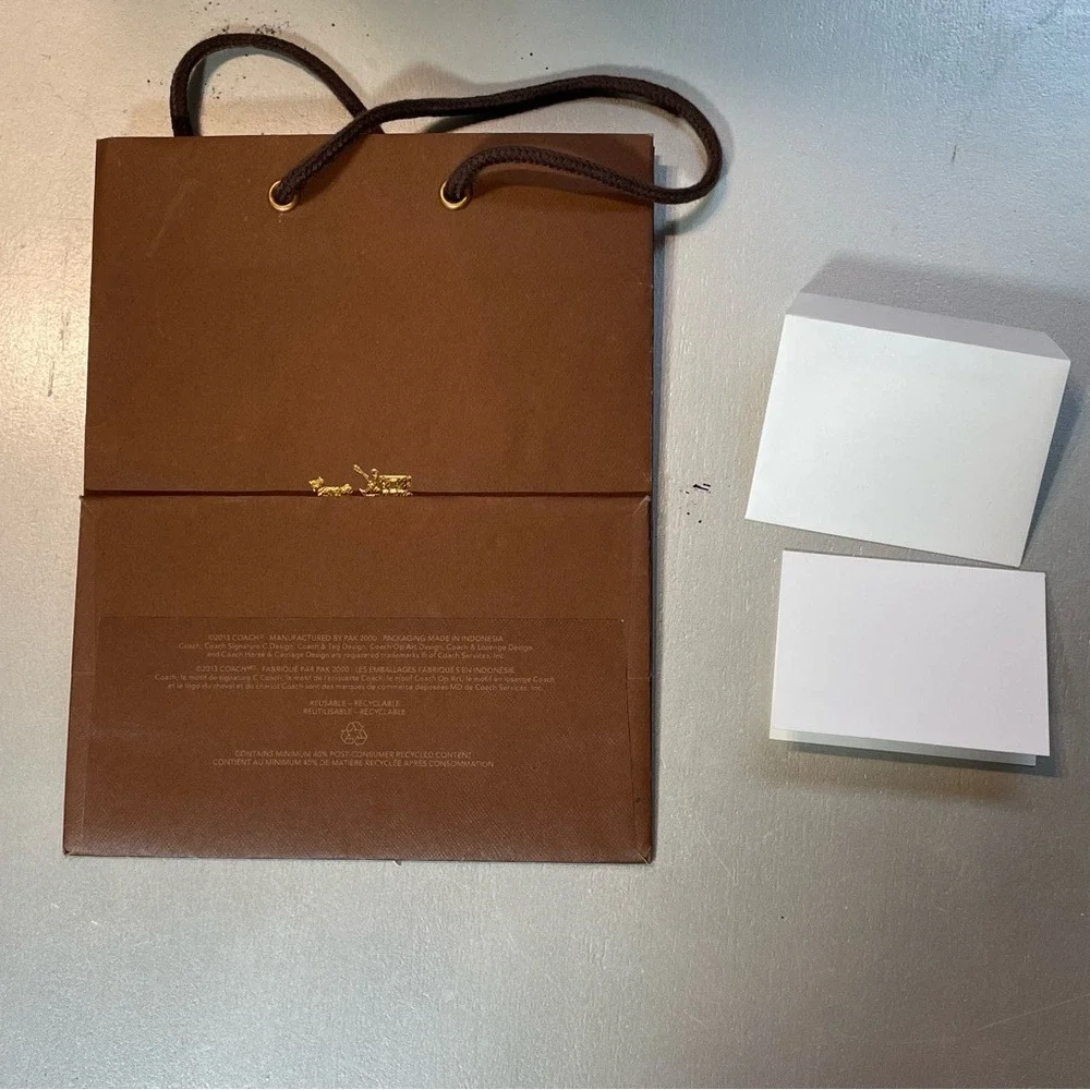 Coach Shopping‎ Bag & Gift Card